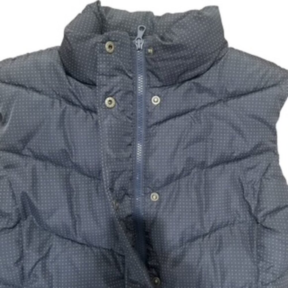 The Gap Winter Warmth Quilted Vest Women’s LARGE Outerwear Blue Full Zip Front - Picture 9 of 13